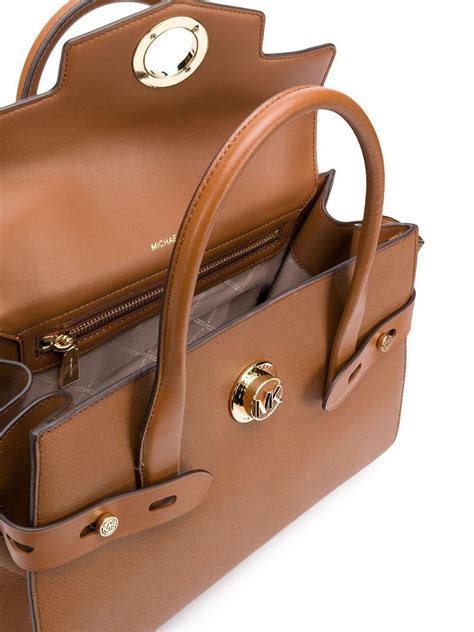 michael kors camel colored bag|Michael Kors leather bag.